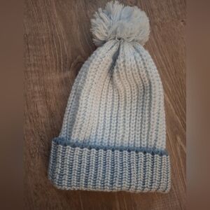 Blue and white beanie one size hat #beanieseason